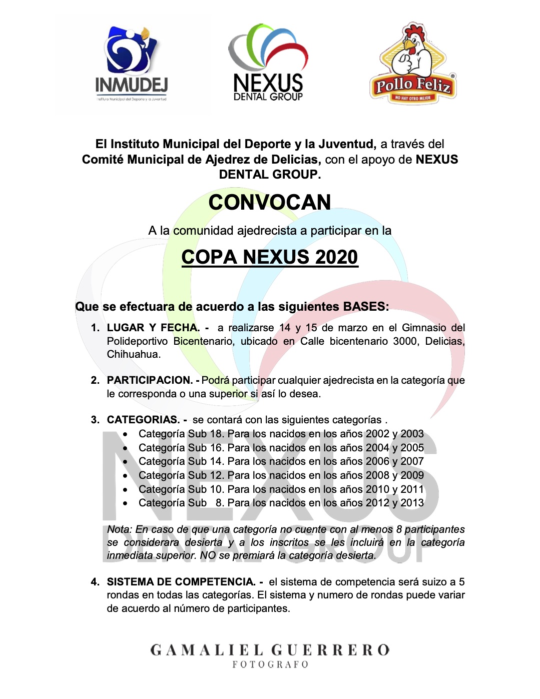 Convocatorio de  Copa Nexus 2020