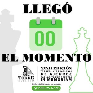 Inicia El Torneo Internacional  Carlos Torre Después de Dos Años de Ausencia