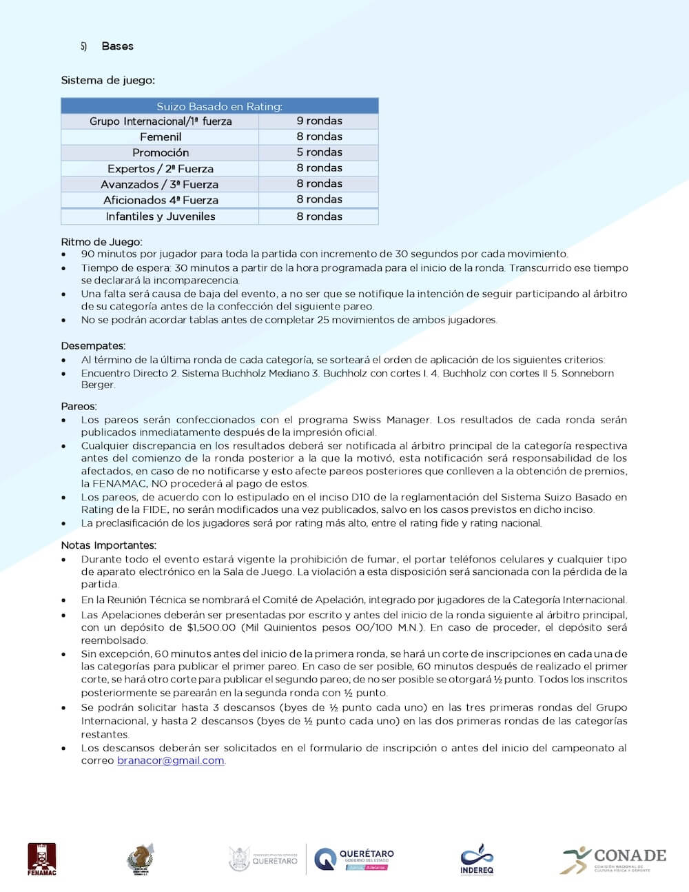 Convocatorio de  LXIX Campeonato Nacional e Internacional Abierto Mexicano de Ajedrez “Querétaro 2024”