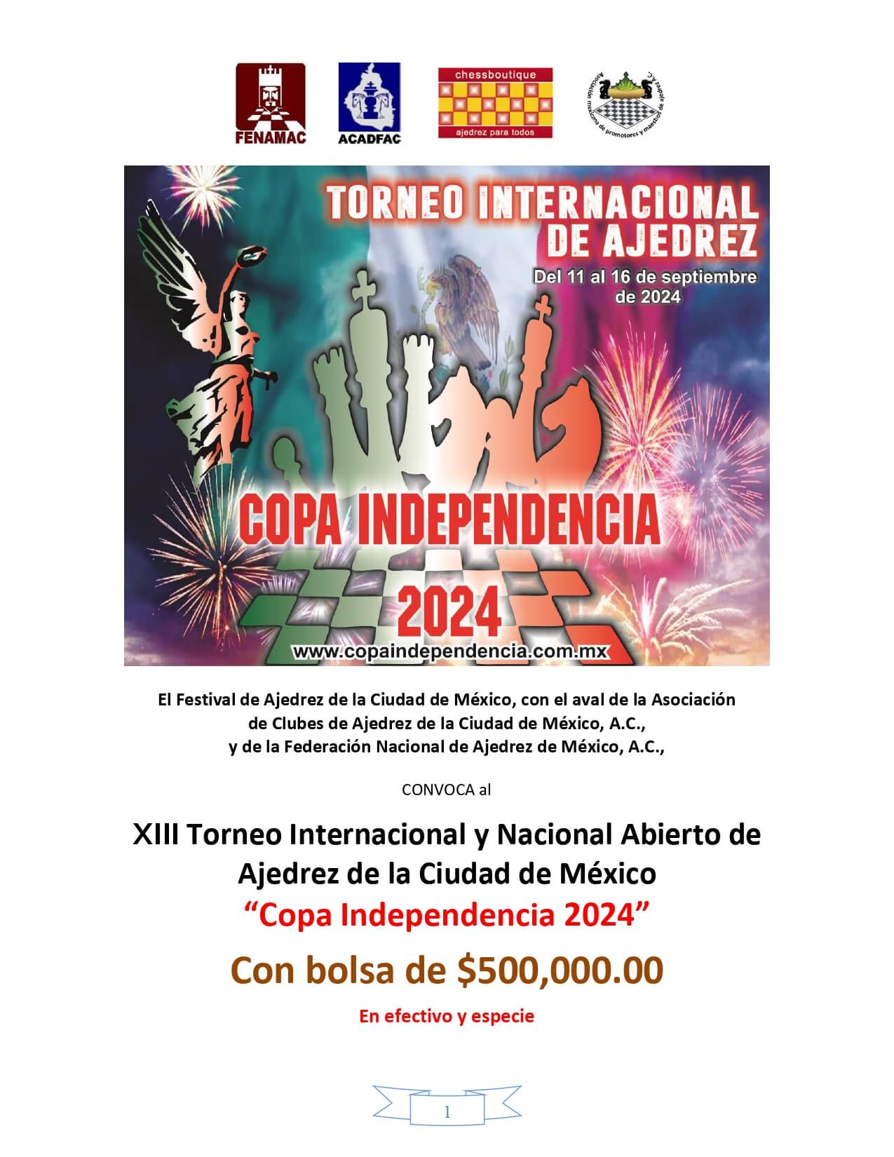XIII Torneo Internacional y Nacional Abierto de Ajedrez de la Ciudad de ...