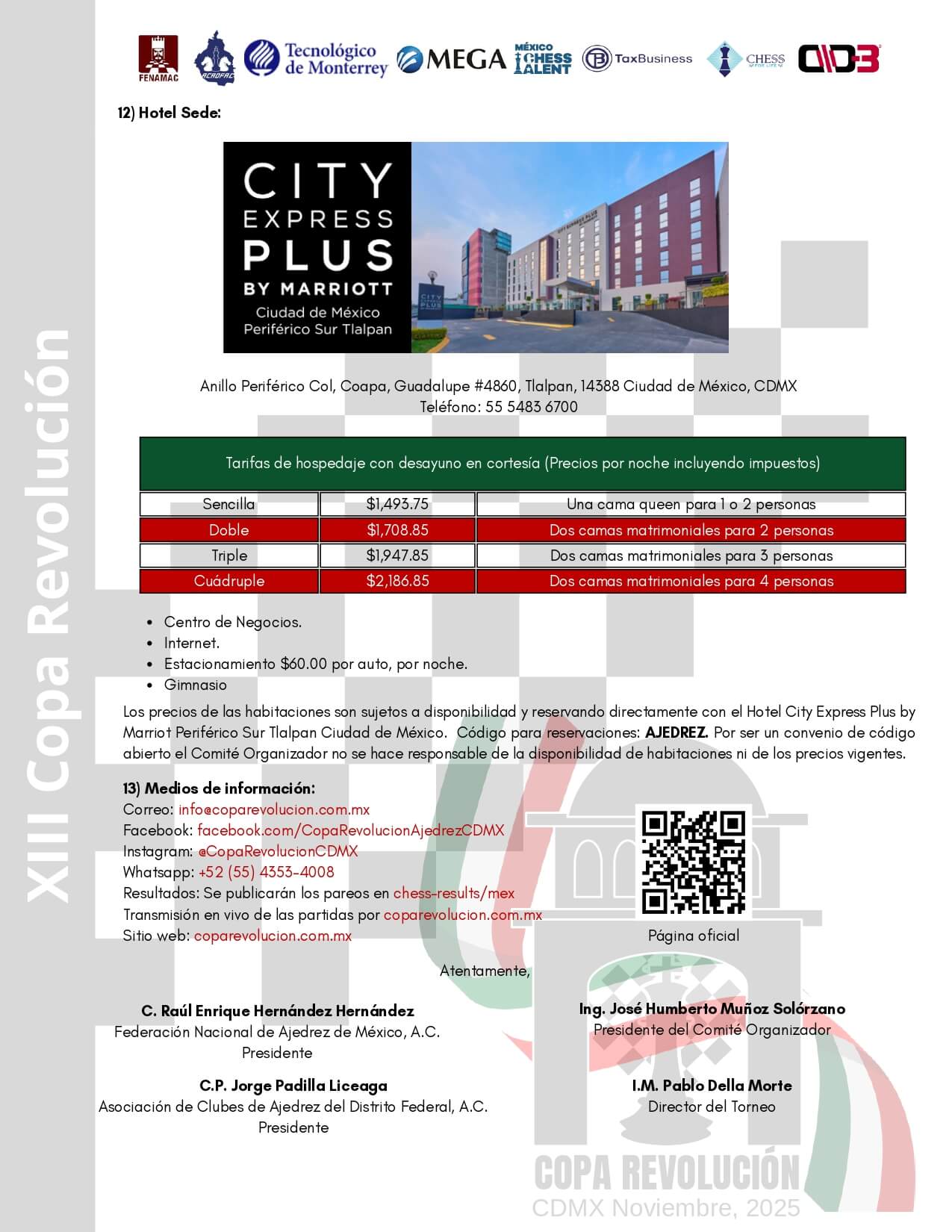 Convocatorio de North American Junior Chess Championship U20