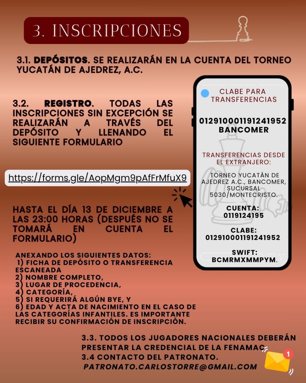 Convocatorio de GM Carlos Torre Repetto In Memoriam 2025