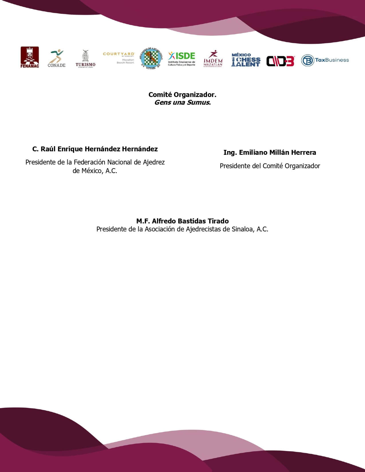 Convocatorio de  II Campeonato Nacional de Ajedrez Mazatlán 2026