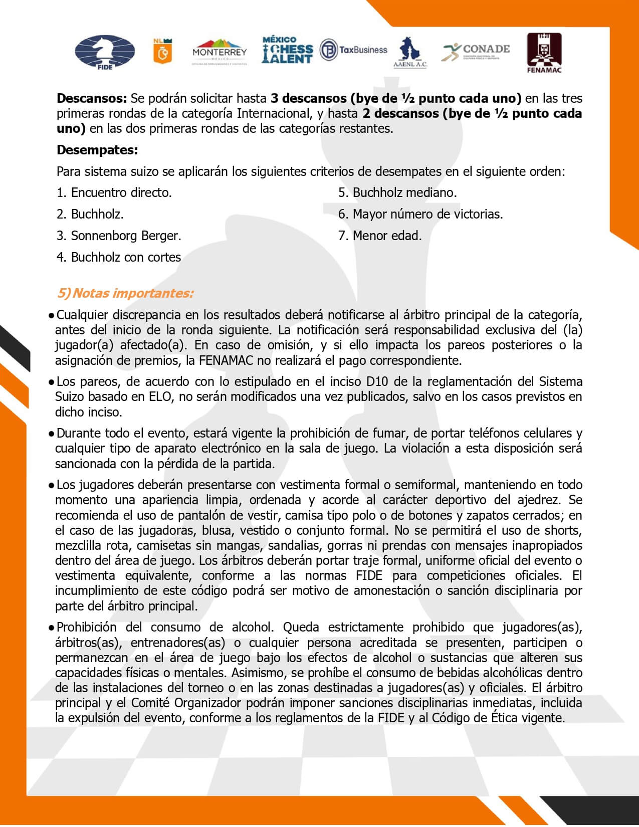 Convocatorio de II Campeonato Nacional e Internacional de Ajedrez Monterrey 2026