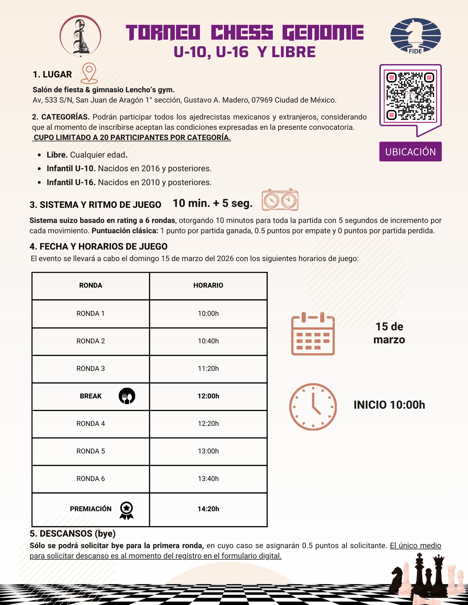 Convocatorio de Torneo Chess Genome