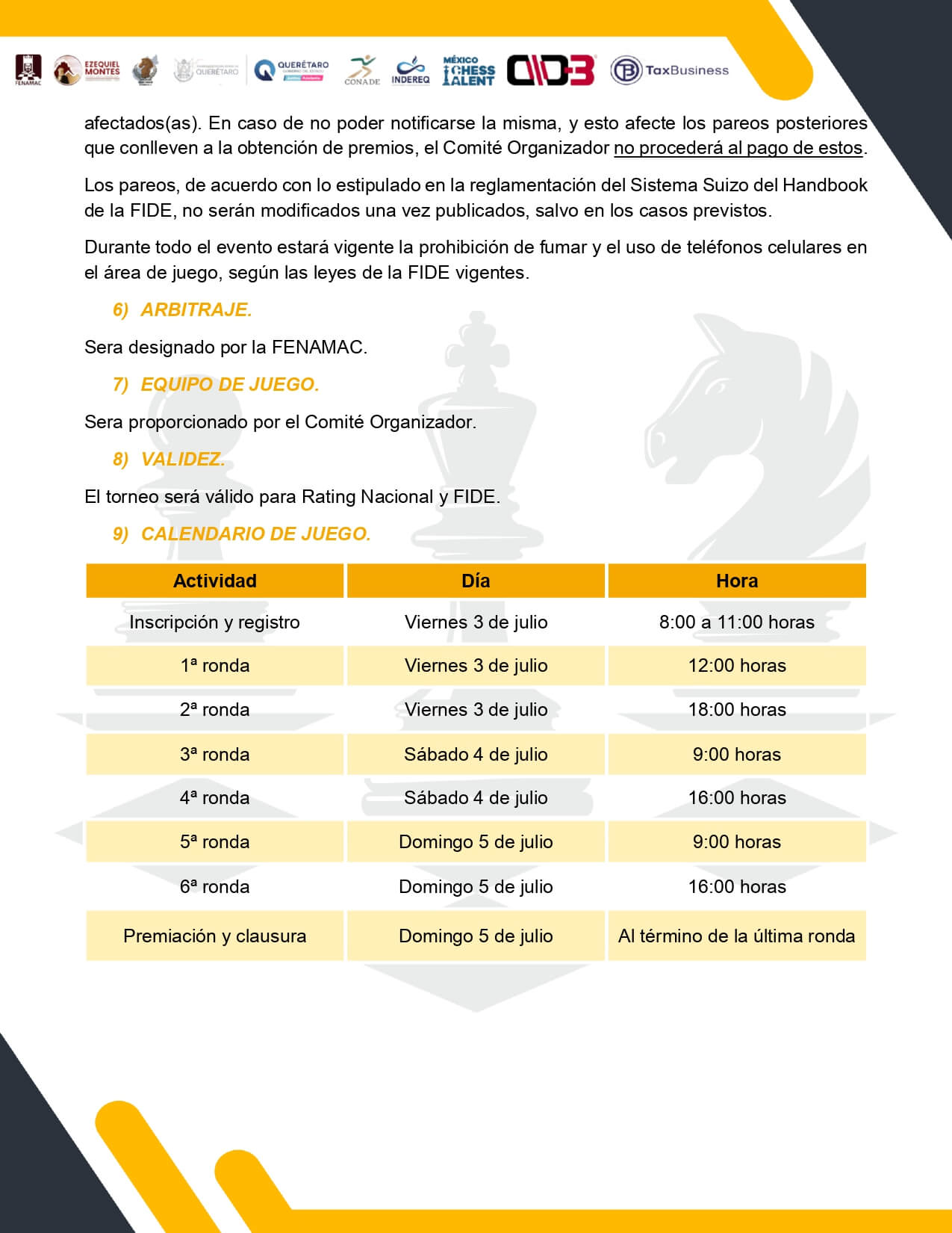 Convocatorio de  VIII Campeonato Nacional Abierto de Ajedrez de Verano “Ezequiel Montes 2026”