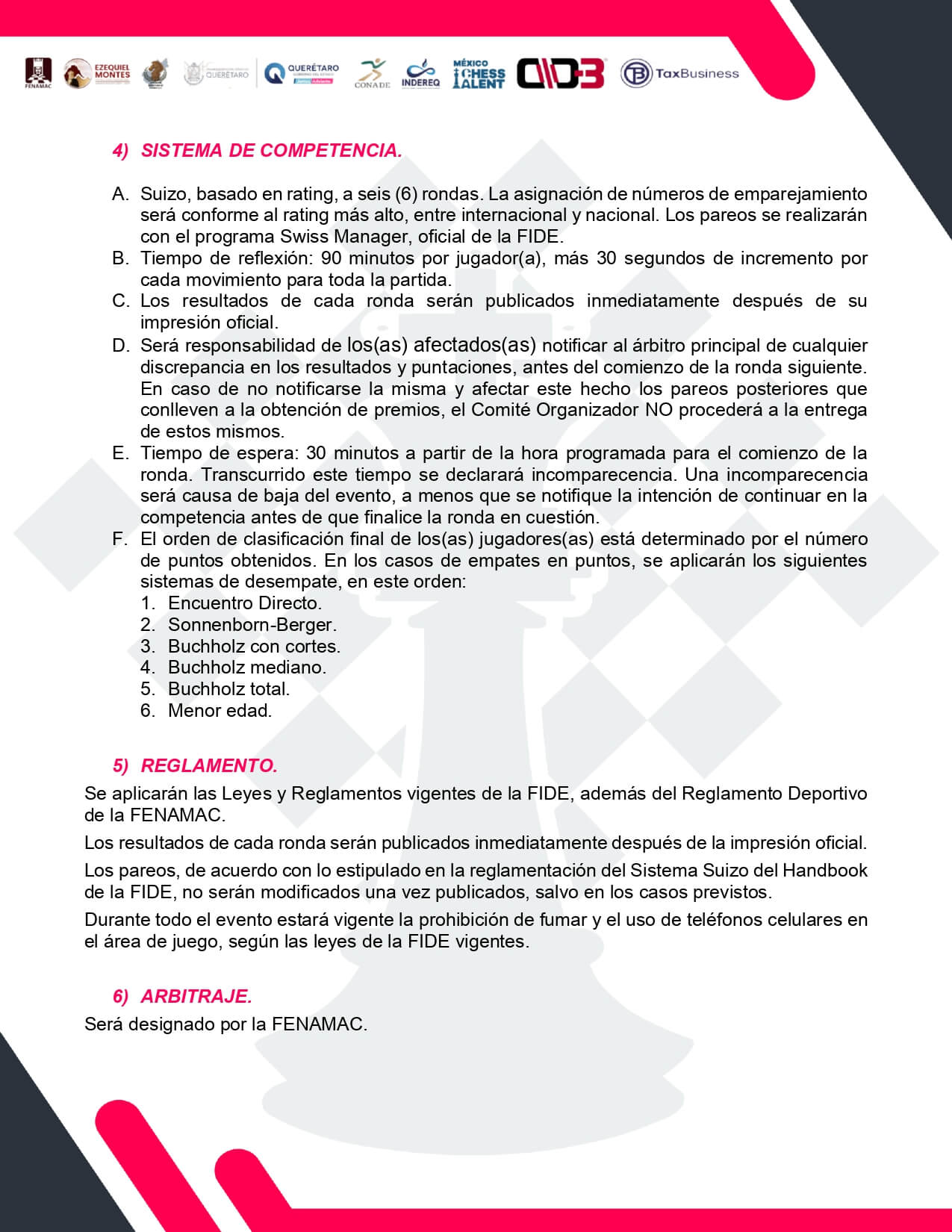 Convocatorio de XVI Juegos Nacionales de Ajedrez Infantiles y Juveniles “Ezequiel Montes 2026”