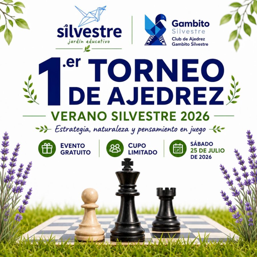 Cartel del torneo: 1er Torneo de Ajedrez “Verano Silvestre”