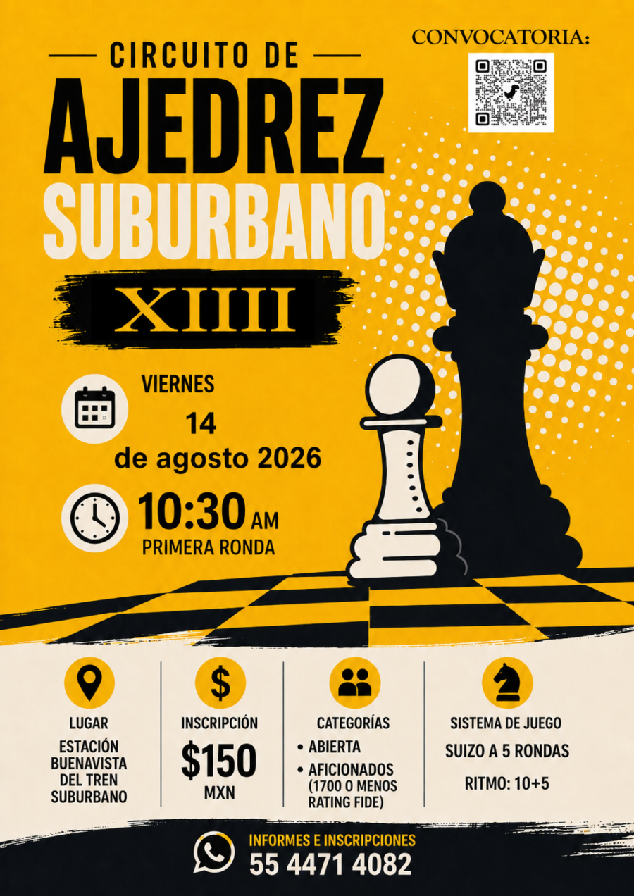 Cartel del torneo: Circuito Suburbano XIII