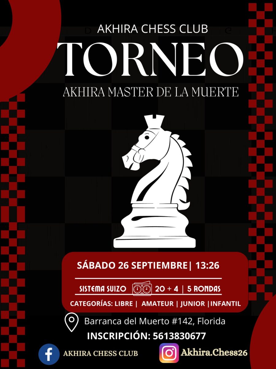 Cartel del torneo: Torneo Akhira Master de la Muerte