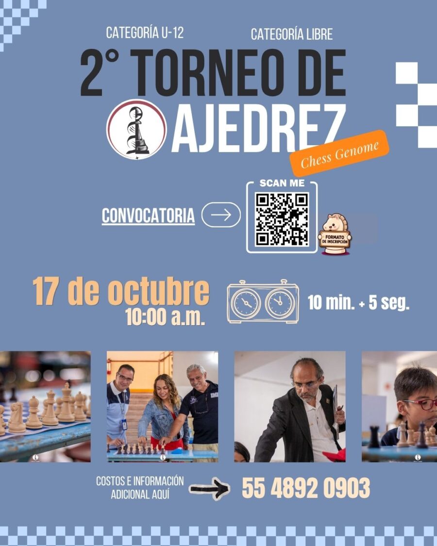 Cartel del torneo: 2° TORNEO CHESS GENOME