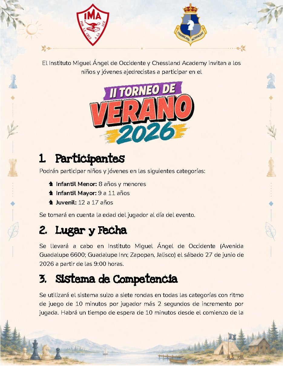 Convocatoria de II Torneo de Verano 2026