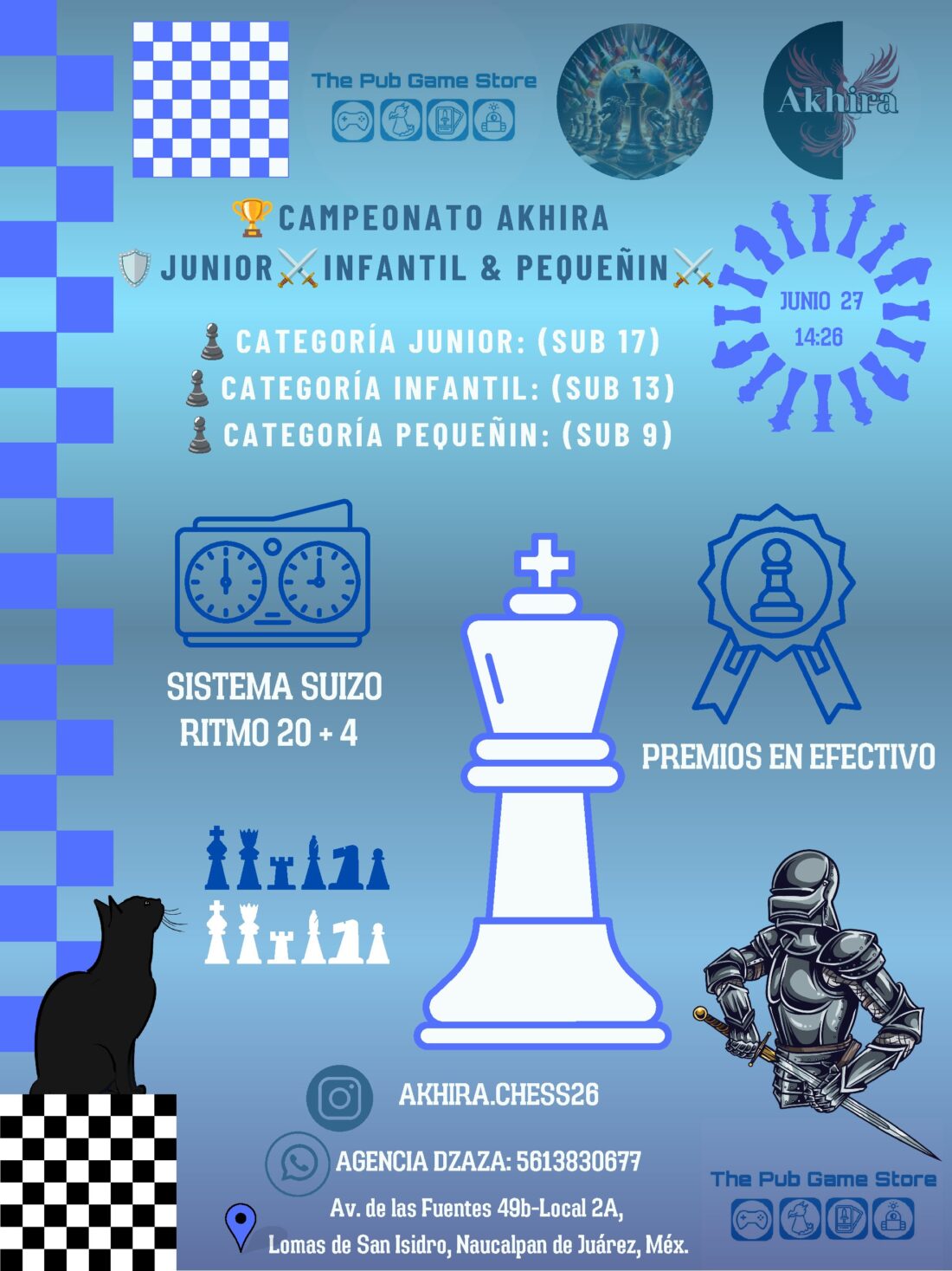Convocatoria de Campeonato Akhira Junior, Infantil y Pequeñín — Tecamachalco Junio 2026