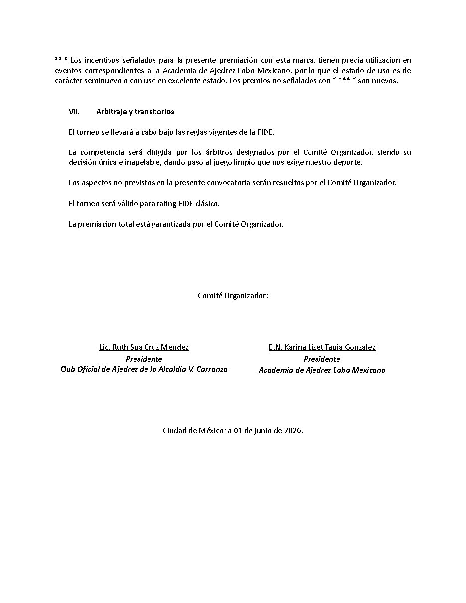 Convocatoria de Verano ajedrecista 2026