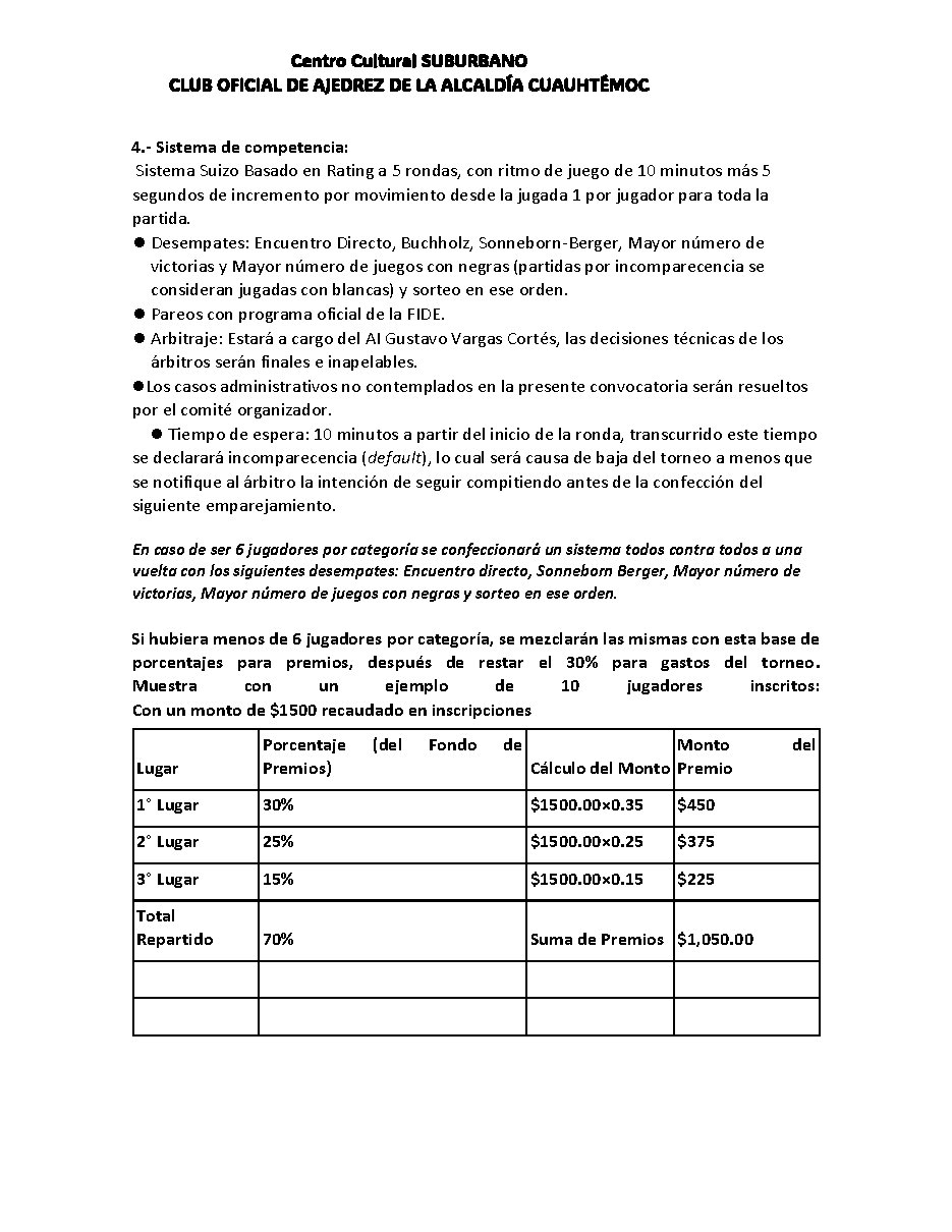 Convocatoria de Circuito Suburbano XIII