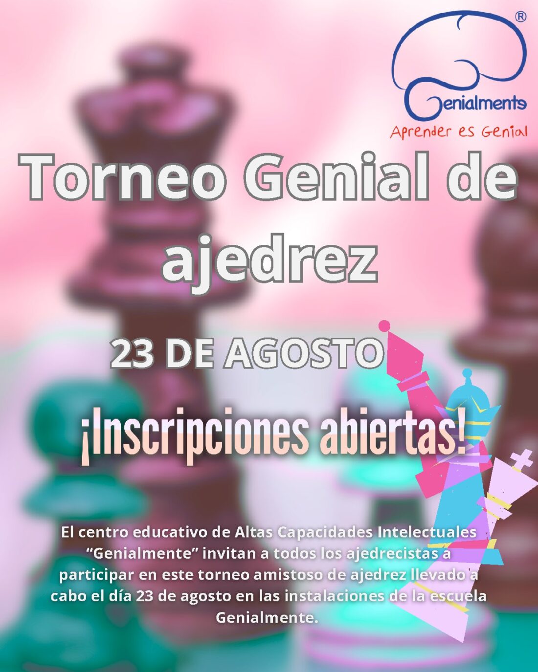 Convocatoria de Torneo genial de ajedrez