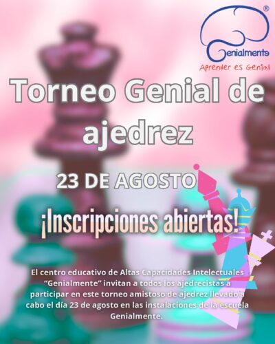 Convocatoria de Torneo genial de ajedrez